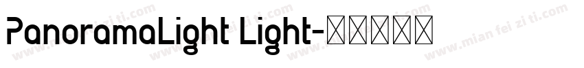 PanoramaLight Light字体转换